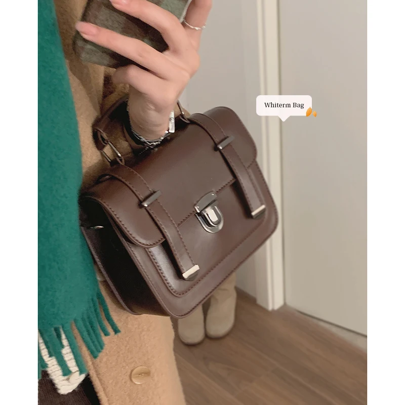 British Retro Cambridge Bag Women Autumn and Winter 2023 New Trendy South korea Portable Square Sling Bag All-Match Shoulder ...