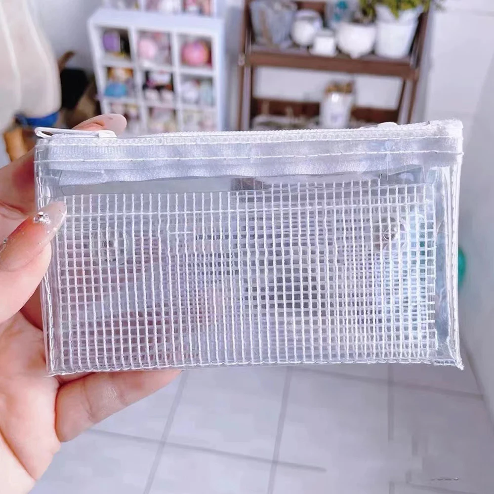 Transparent PVC  Storage Bag Folding Card Holder Wallet For Unisex Multi-Layer Waterproof Coin Purse Multi-use Card Wallet