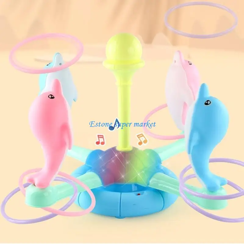 090B Niños lanzando anillo juego Tocos interior Toyos bebé Sensorial Cerebro Sports Desarrollo