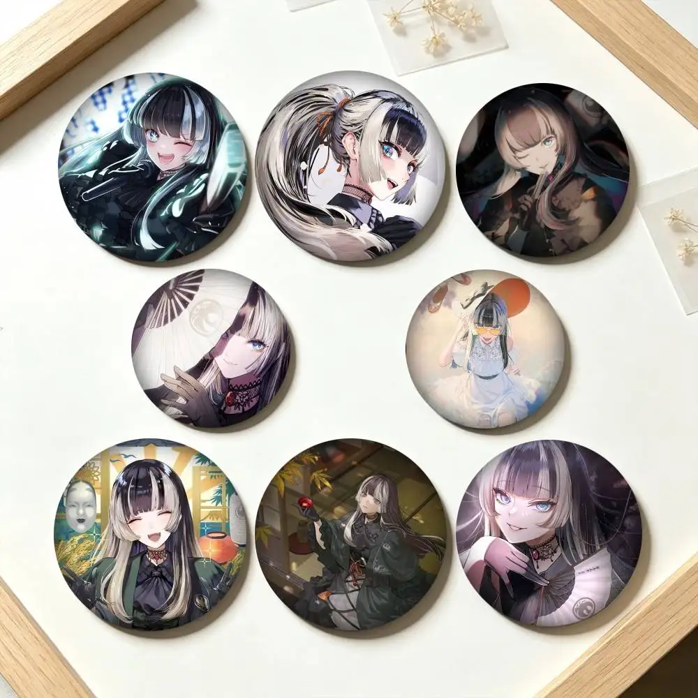J-Juufuutei R-Raden Virtual Idol 25mm 32mm 44mm 58mm 75mm Brooches Badges Pins for Accessories Gift