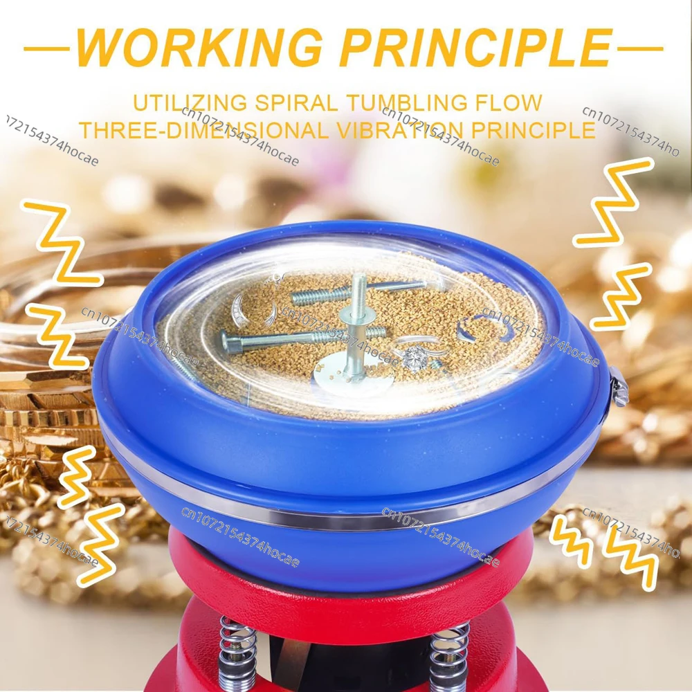 

Vibration Polishing Machine for Jewelry Making, High-Frequency Precision Tool for Jade, Amber Metal Polishing Tumbler Jewelry