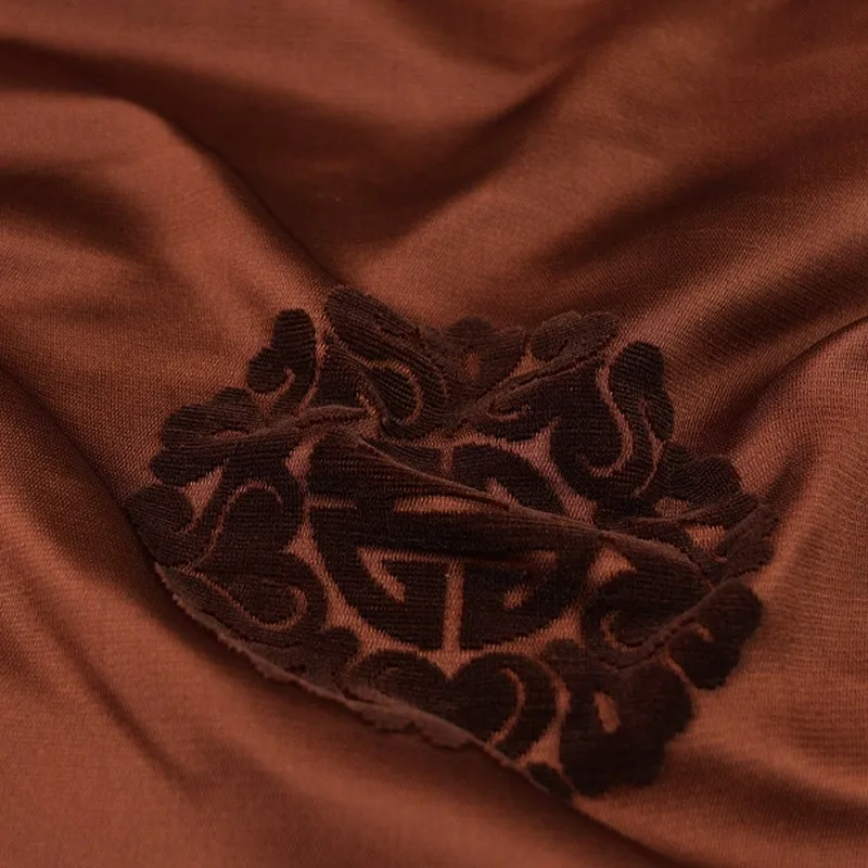 Handmade Zhangzhou satin jacquard fabric polyester fiber traditional pattern Chinese clothing cheongsam