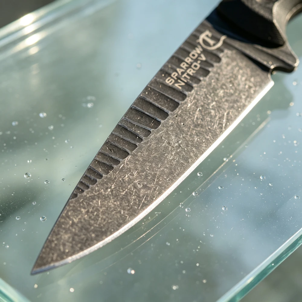 มีดตรง Sparrow พร้อมปลอก K แบบ - Bushcraft Knife Fixed บทวิจารณ์และราคา