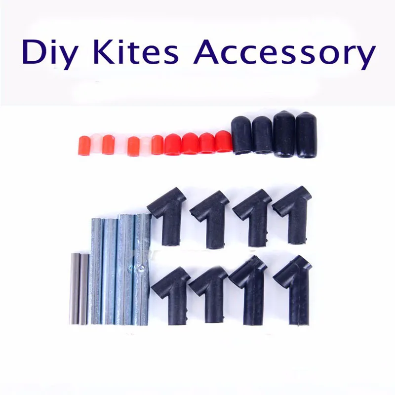30pcs/lot diy kite accessories flying kite kitesurf accessories professional stunt track kite fabric dragon fly delta kite Pipes
