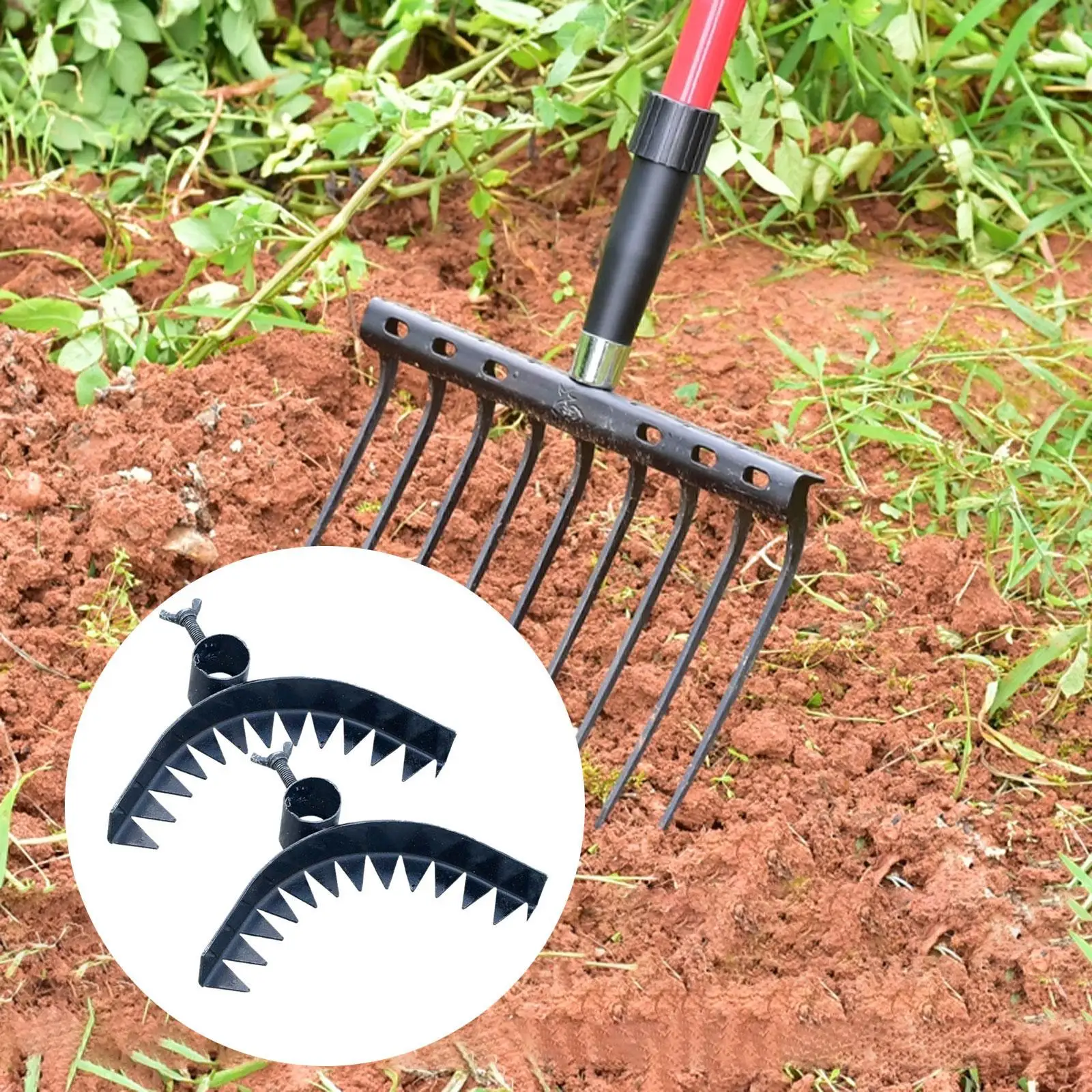 2 Pieces Weed Removal Tool Weeding Hand Hoe Remover for Garden Backyard Lawn