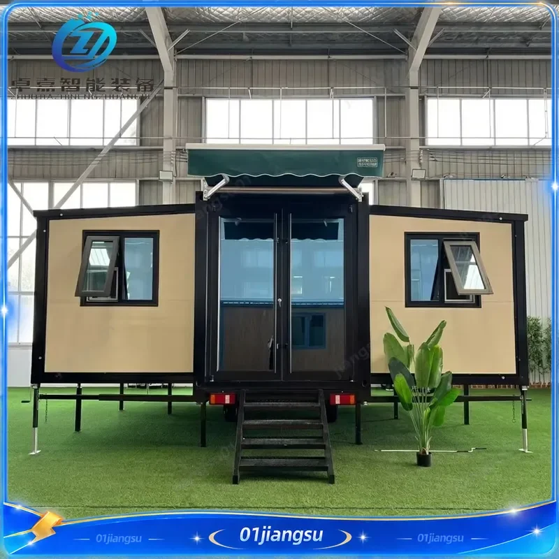 Custom Prefabricated Modular Container House Steel Structure Flat Pack Movable Living Room Bedroom Office Home OEM ODM
