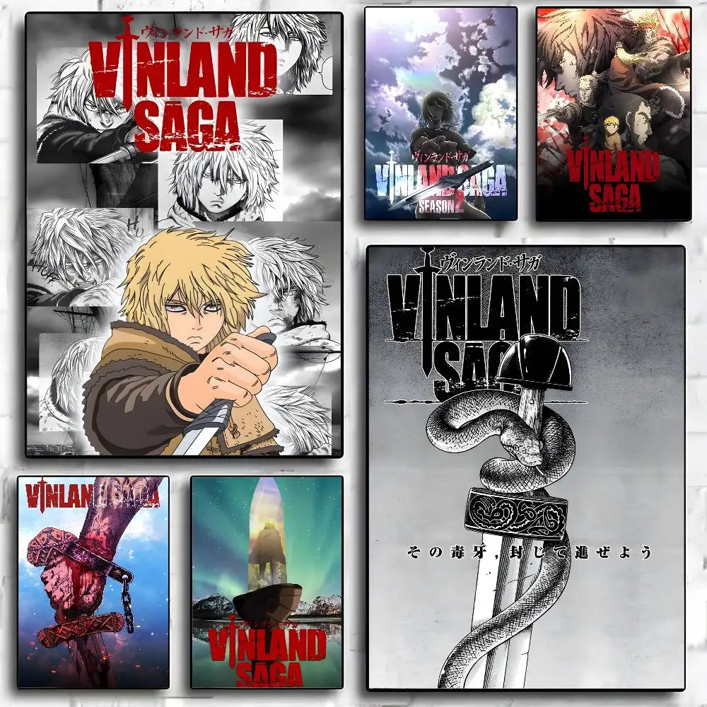 Póster de cómic de Anime V-Vinlands Saga, impresión de alta calidad, decoración del hogar, arte de pared, Mural, decoración de Bar y habitación