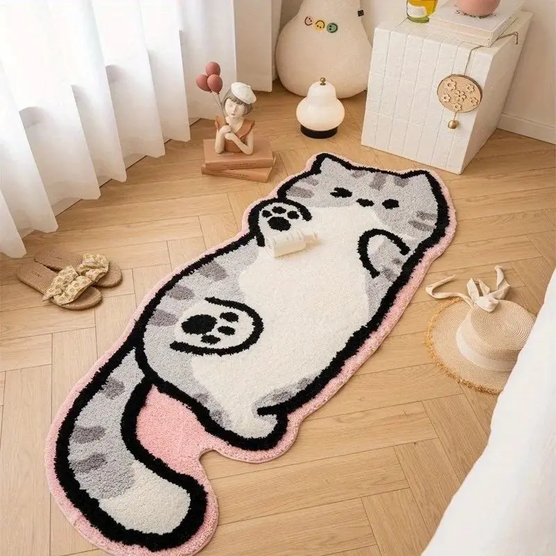 VIKAMA Non-slip Faux Cashmere Runner Rug Thick Soft Large for Hallway Living Room Home Decor