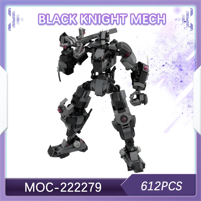 

612 шт. крутой креативный робот «сделай сам», черный рыцарь, мех, набор строительных блоков, технические подарки для взрослых и детей на день рождения, Рождество, MOC-222279