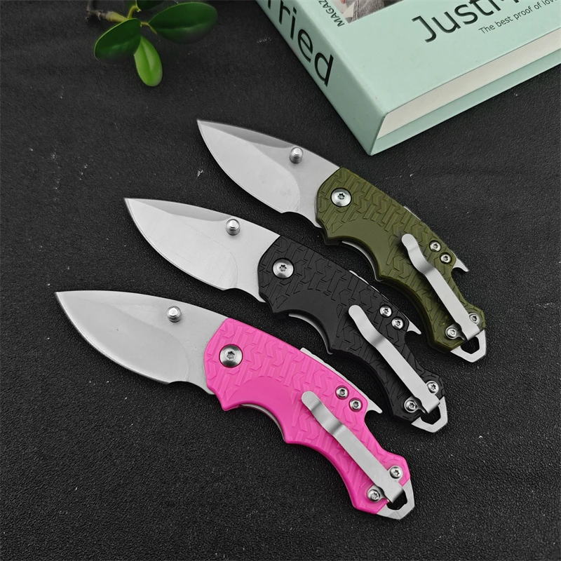 KS3800 Pocket Knife 8Cr13Mov Blade Hunting Survival Ni Camping EDC Nylon Fiberglass Handle Folding Knife