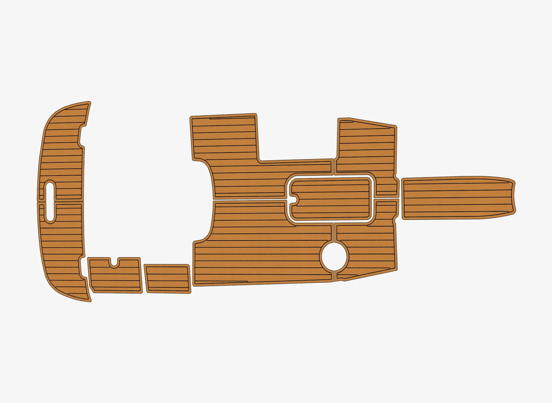 

Самоклеящийся морской коврик из искусственного тикового этиленвинилацетата — 2008 Maxum 2000 SR3 Сиденья от спины до спины, 6 мм (1/4 дюйма), нескользящая настилка для лодки для кокпита