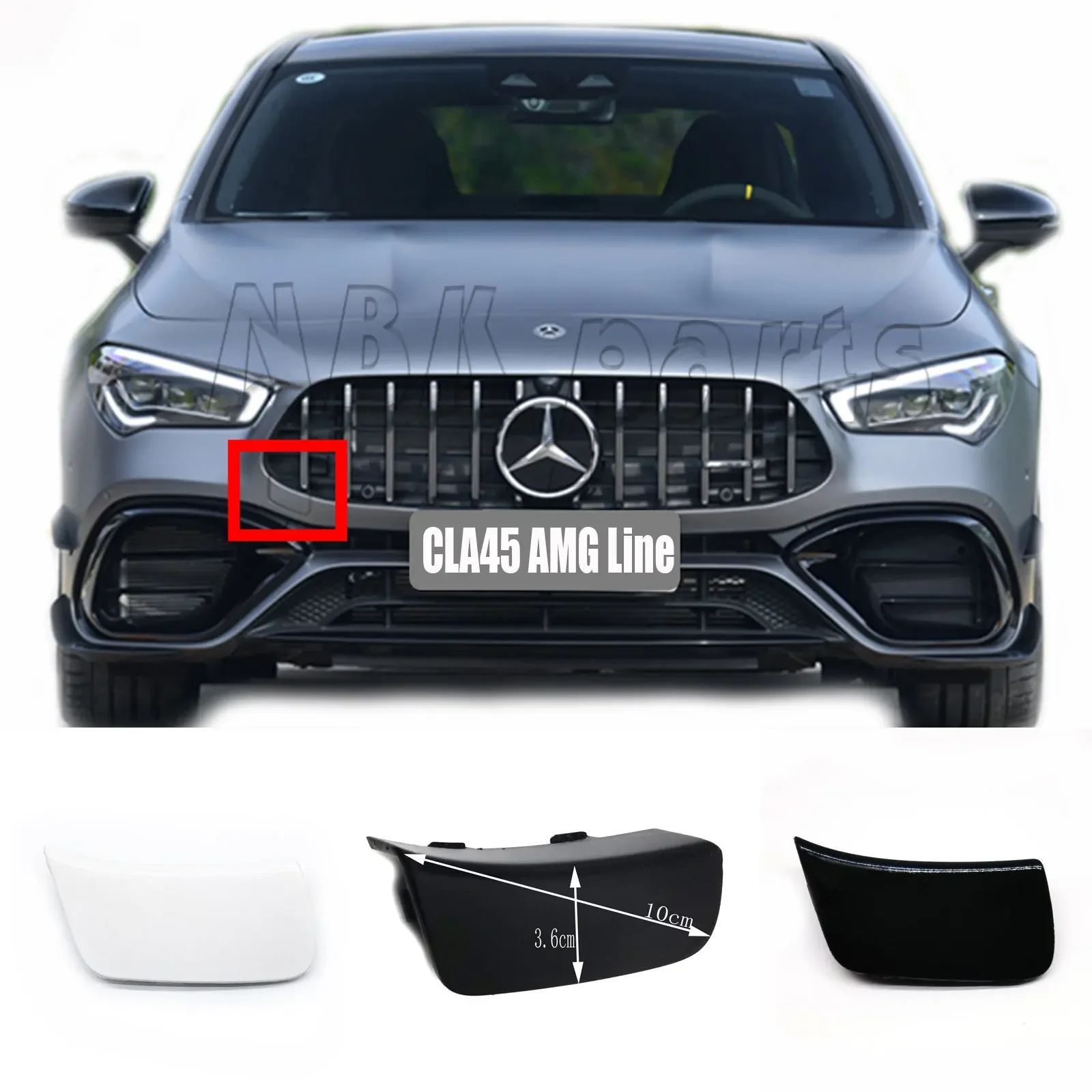 

Fit 20-24 Mercedes AMG CLA W118 Coupe C118 CLA45 CLA45AMG 45AMG RAR TOW HOOK COVER Hook Eye A1188858001