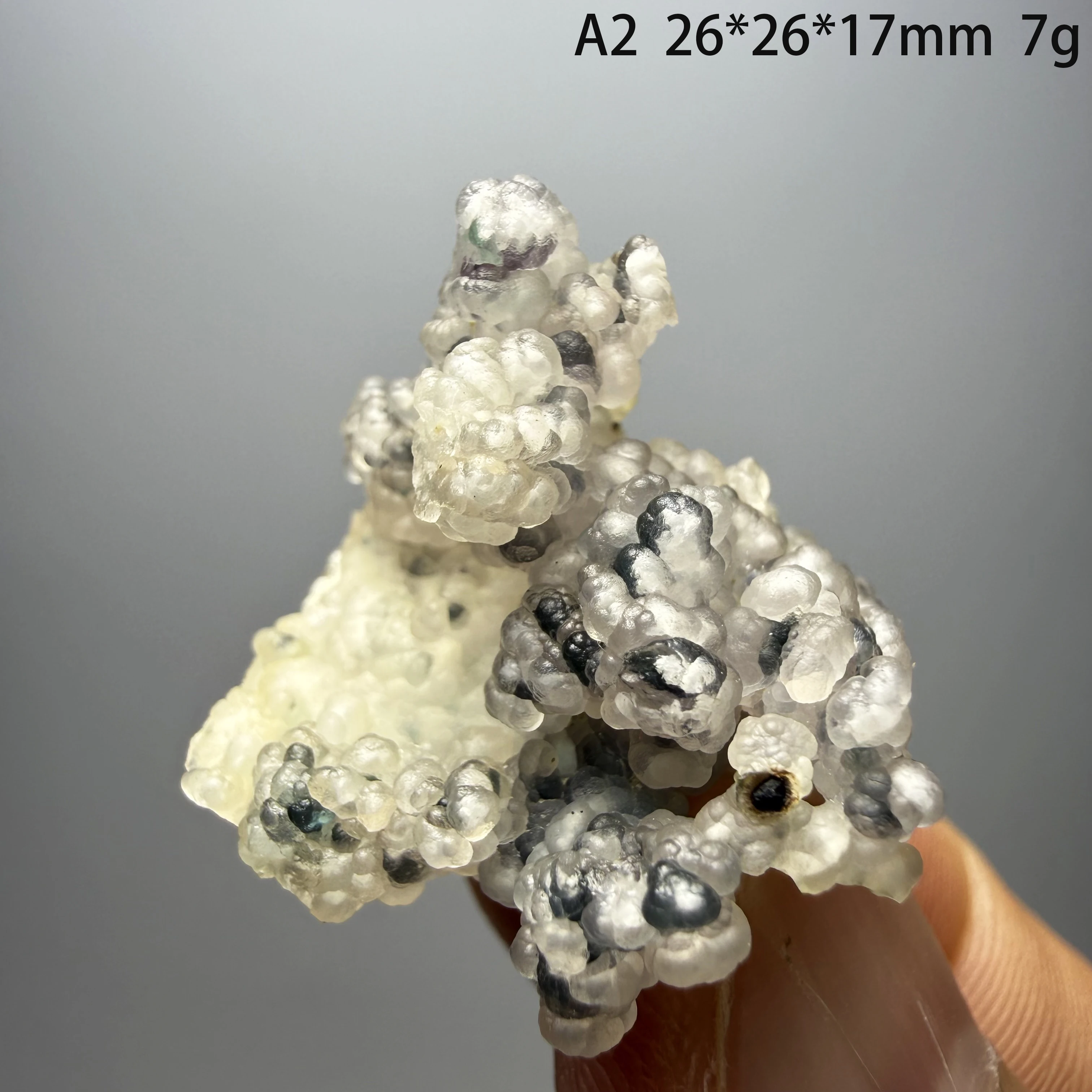 Natural Grape Agate Chalcedony Rough Specimen Sulawesi Indonesia Botryoidal Crystal Cluster Healing Crystal OrnamentA2-1-8