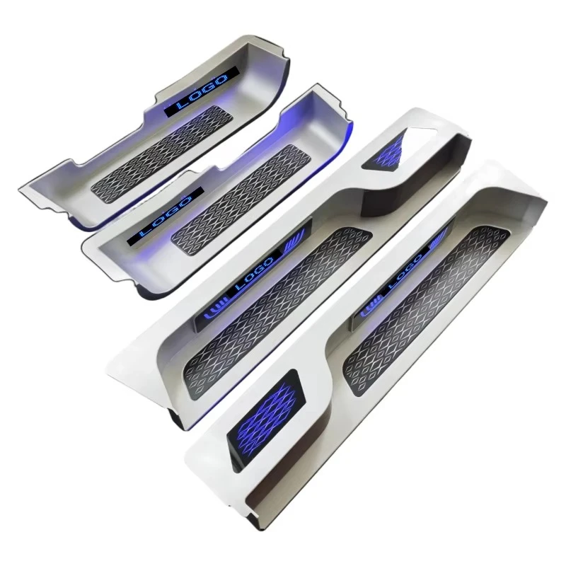 Vito W447 W639 MPV VIP Interior Upgrade LED Welcome Pedal Sliding Door Aluminum Alloy Sill Walnut Wood for V-Class