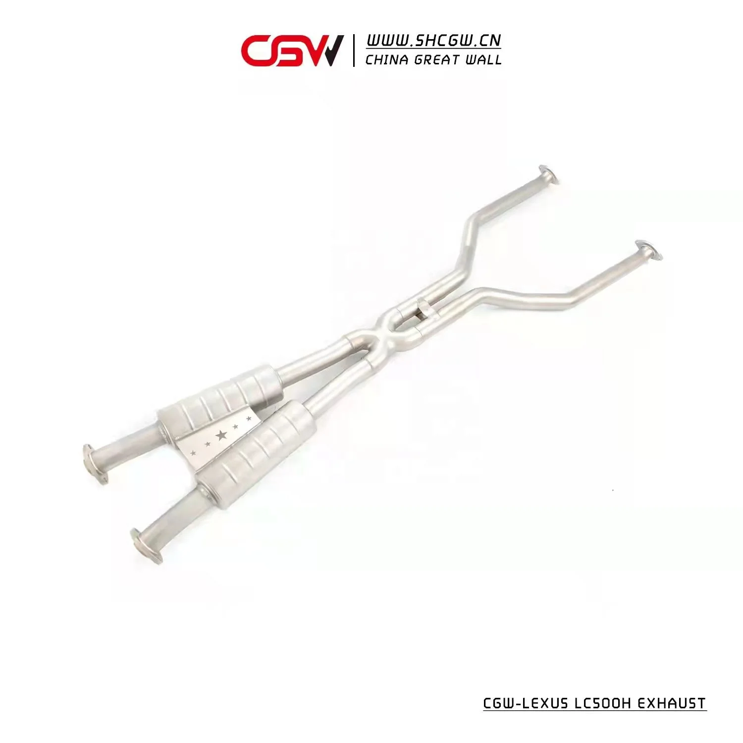 CGW Plug and Play Sound Exhaust Tip Muffler Piping with Electric Valves for LC500H 3.5L 2018+ - view 2