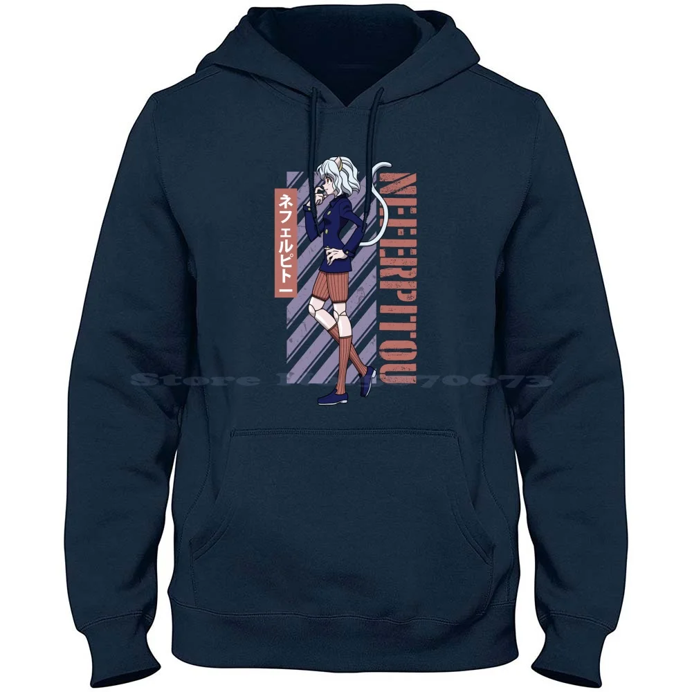 Neferpitou 100% Pure Cotton Hoodie Tshirt Neferpitou Royal Guard Chimera Ants Terpsichora Doctor Blythe Loyal Henchman Hunter X