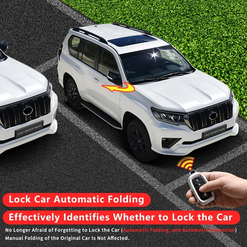 For 2010-2024 Toyota Land Cruiser Prado LC150 /j150 Power Folding Mirror Module - Auto Fold Kit Accessories Modification Upgrade