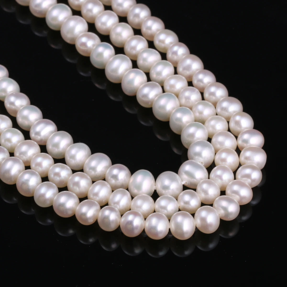 

4-5mm High Quality Near-round Pearls AAA Natural Freshwater Pearl Beads for Jewelry Making DIY Necklace Bracelet Accessories