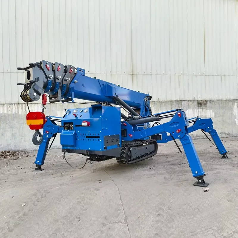 Hydraulic Powered 5 Ton Spider Crane Crawler Mobile Hoist For Heavy Machinery Relocation Narrow Industrial Workshop