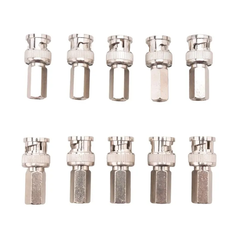 Y42A-Twist-On BNC Male Coax Connectors CCTV RG59 Pack Of 10