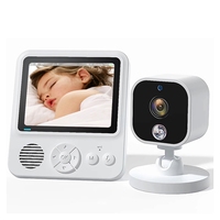 2.8Inch Wireles Baby Monitor With Camera Audio 2-Way Talk Video Babyphone IPS Screen Baby Videophone Baby Nanny Durable US Plug