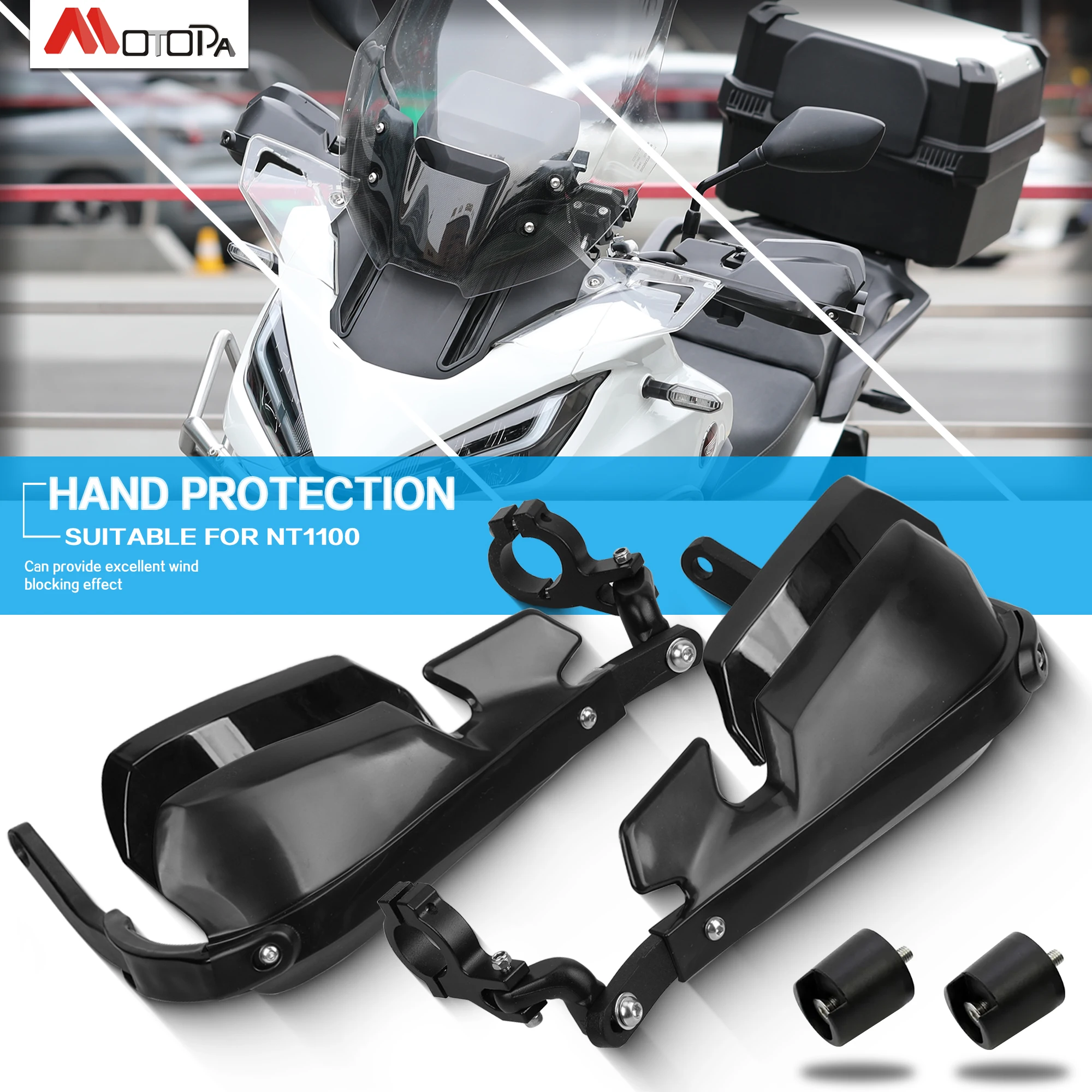 

Motorcycle NT1100 new aluminum alloy Handguard Shield Hand Guard Protector Windshield For Honda NT1100 2022 nt1100 DCT 2024 2025