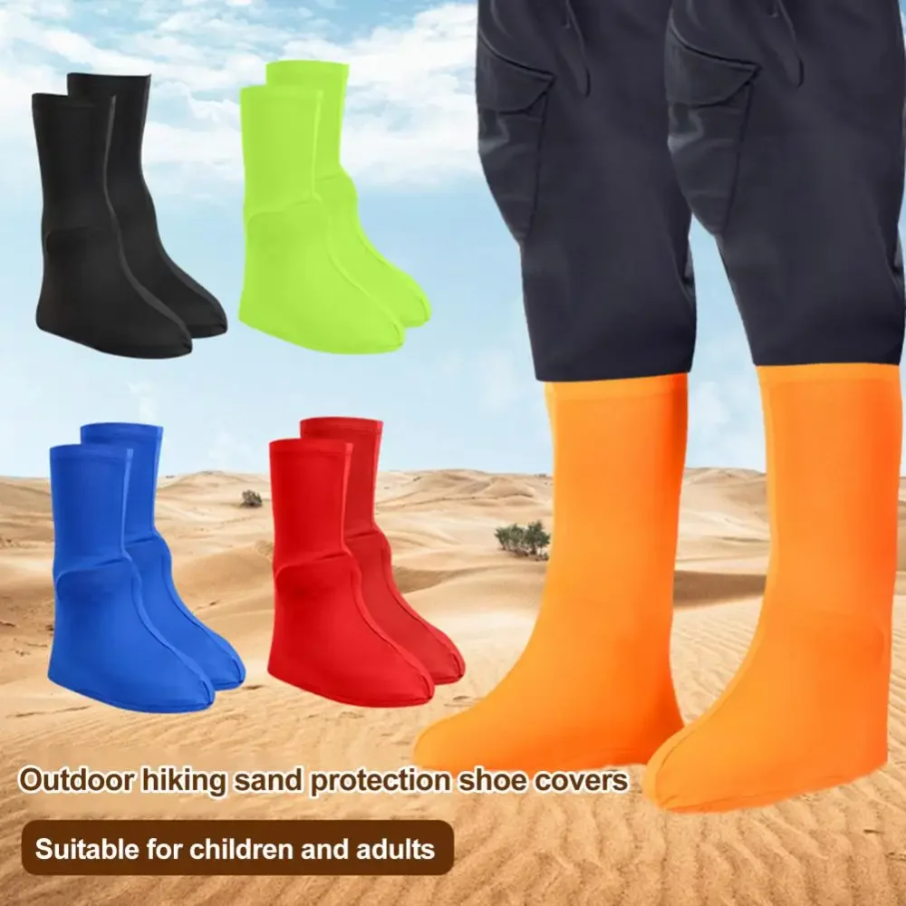 2× Outdoor Shoes Cover Kids Adult Size Desert Hiking Camping Travel Reusable Waterproof Sand-Proof High Top Sand Proof Leg Cover