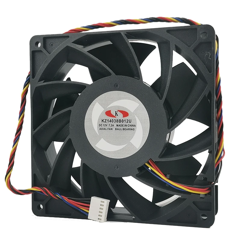 Whatsminer-ventilador de refrigeración para minero, enfriador M20 M21 D1 D3 M10, 6 pines, 14038, KZ14038B012U, 12V, 7.2A, M30, M31, M32, M50, 2x2 pines, nuevo