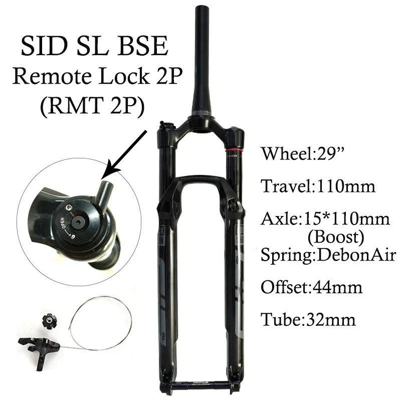 2024 SRAM ROCKSHOX SID SL Suspension Bicycle Fork 29 inch 110mm Travel 1.5 Tapered BOOST 110x15mm Base Model Manual Remote Lock