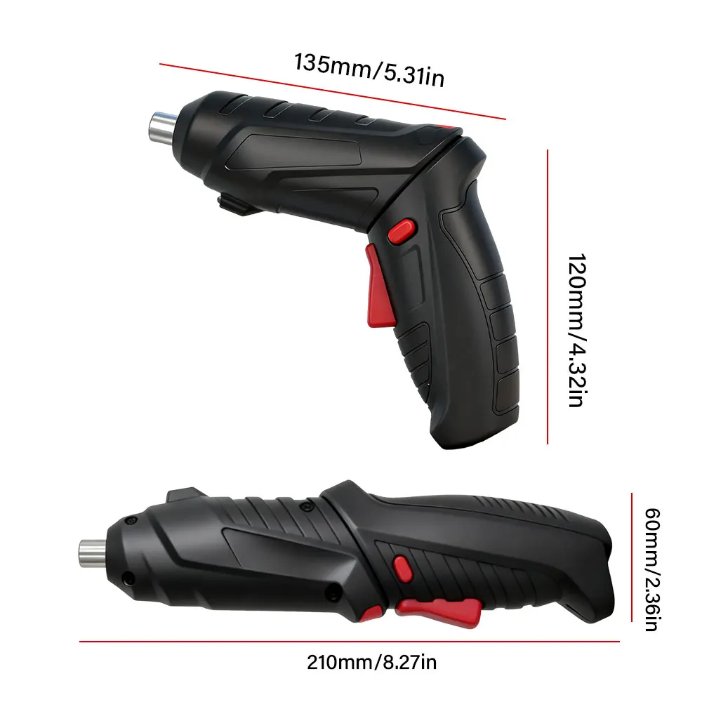 

Electric Screwdriver Battery Rechargeable Cordless Screwdriver Powerful Impact Wireless Screwdriver Set Mini Drill Power Tools