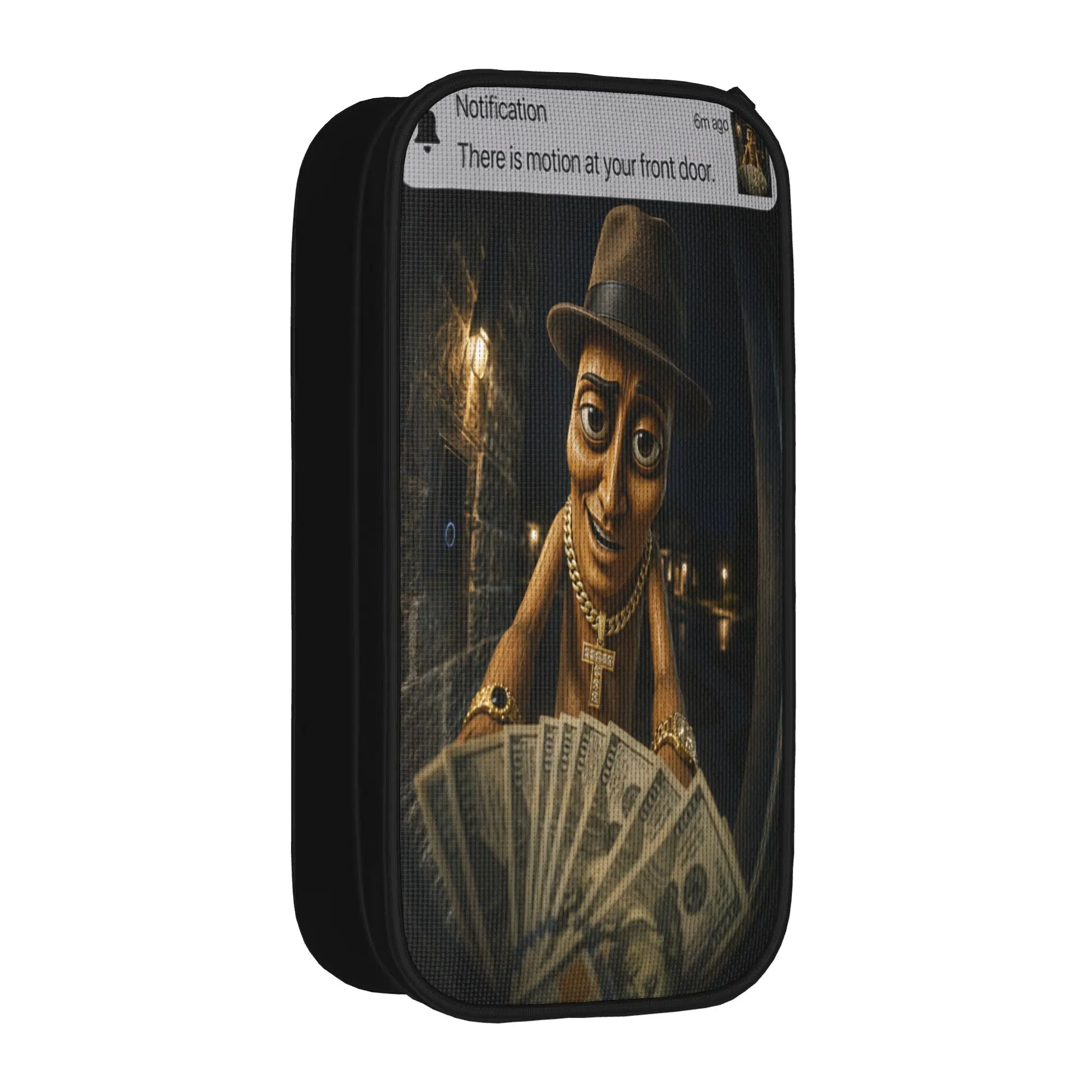 Fashion Pencil Case There is Motion At Your Front Door Tung Tung Tung Sahur Meme Pencil Bag Back To School Pencil Cases