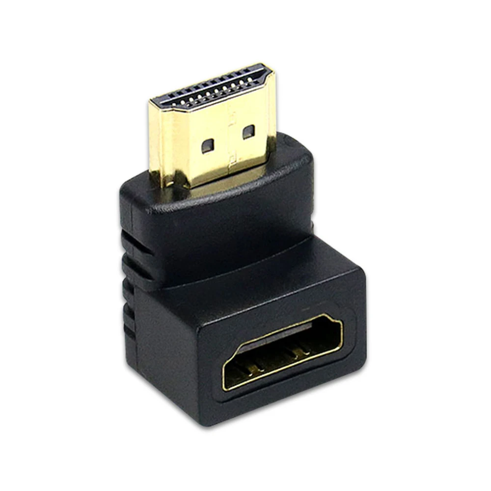 Kompatybilny z HDMI Adapter 90 270 stopni w górę w dół konwerter męski na żeński do przedłużacza laptopa HDTV PS4 Projetor