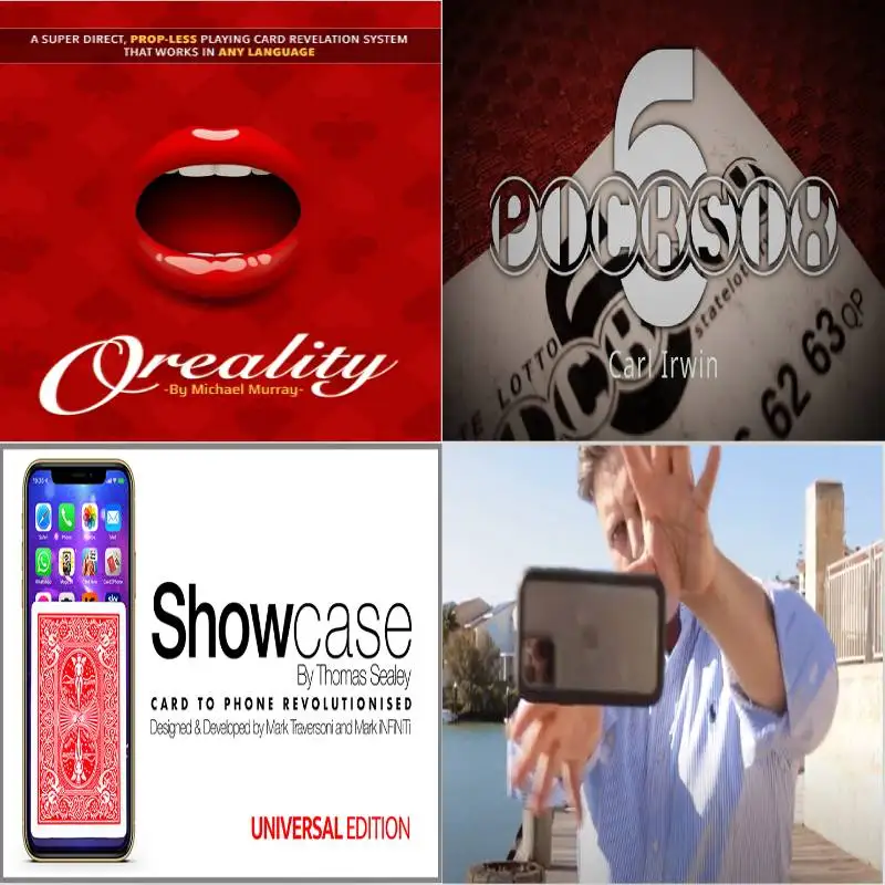 Orbit by Mark Parker,Oreality by Michael Murray,Pick Six by Carl Irwin,Showcase by Thomas Sealey magic tricks