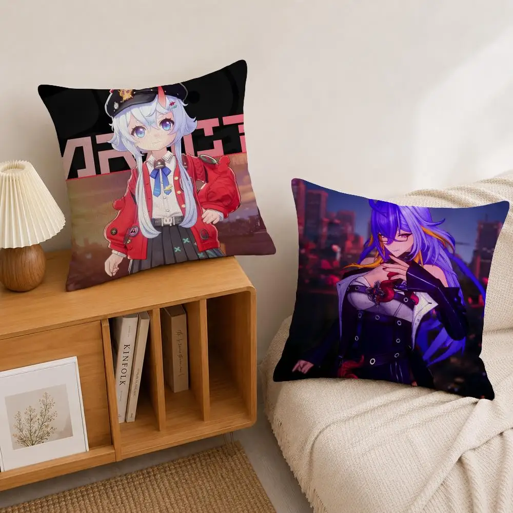 Game Neverness to Everness Cushion Cover Natural Linen Pillowcase Set, All-in-One Decor for Sofa, Bedroom & Chair