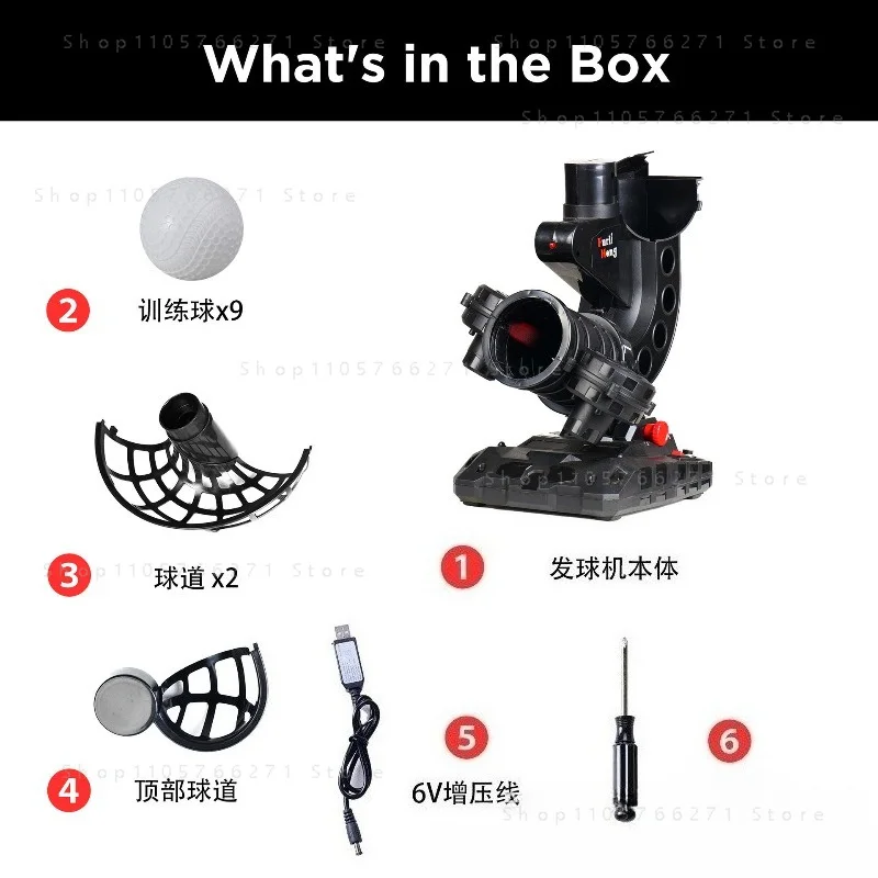 Automatic Baseball Pitching Machine, Adjustable Angle, Solo Batting Trainer