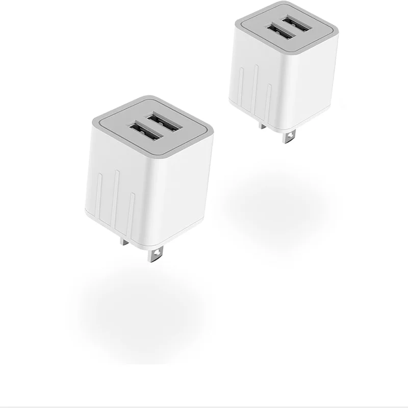 2PCS US USB Wall Charger Small iPhone Charger Box Travel Plug Cube 5W Power Adapter for iPhone  Galaxy LG HTC Huawei Moto Kindle