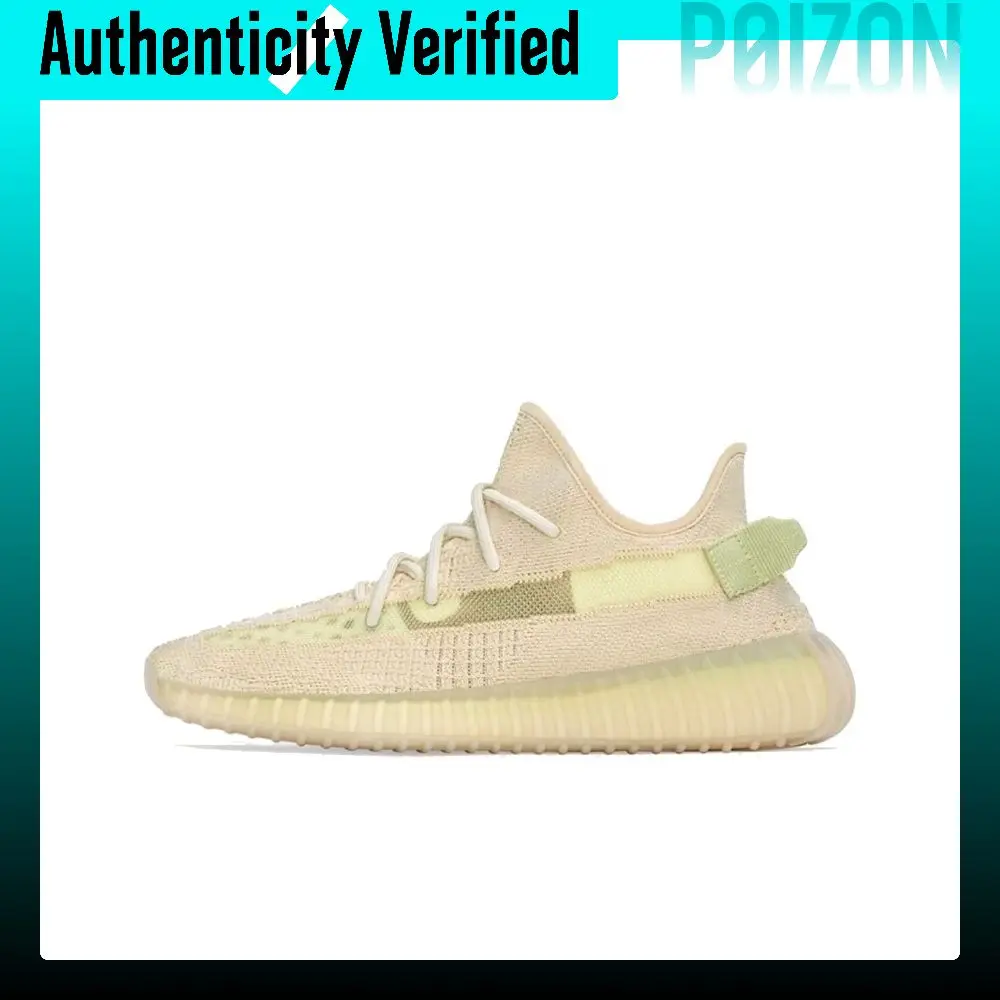 Adidas Originals Yeezy Boost 350 V2 Low top Casual Shoes Unisex Linen Yellow FX9028-2020