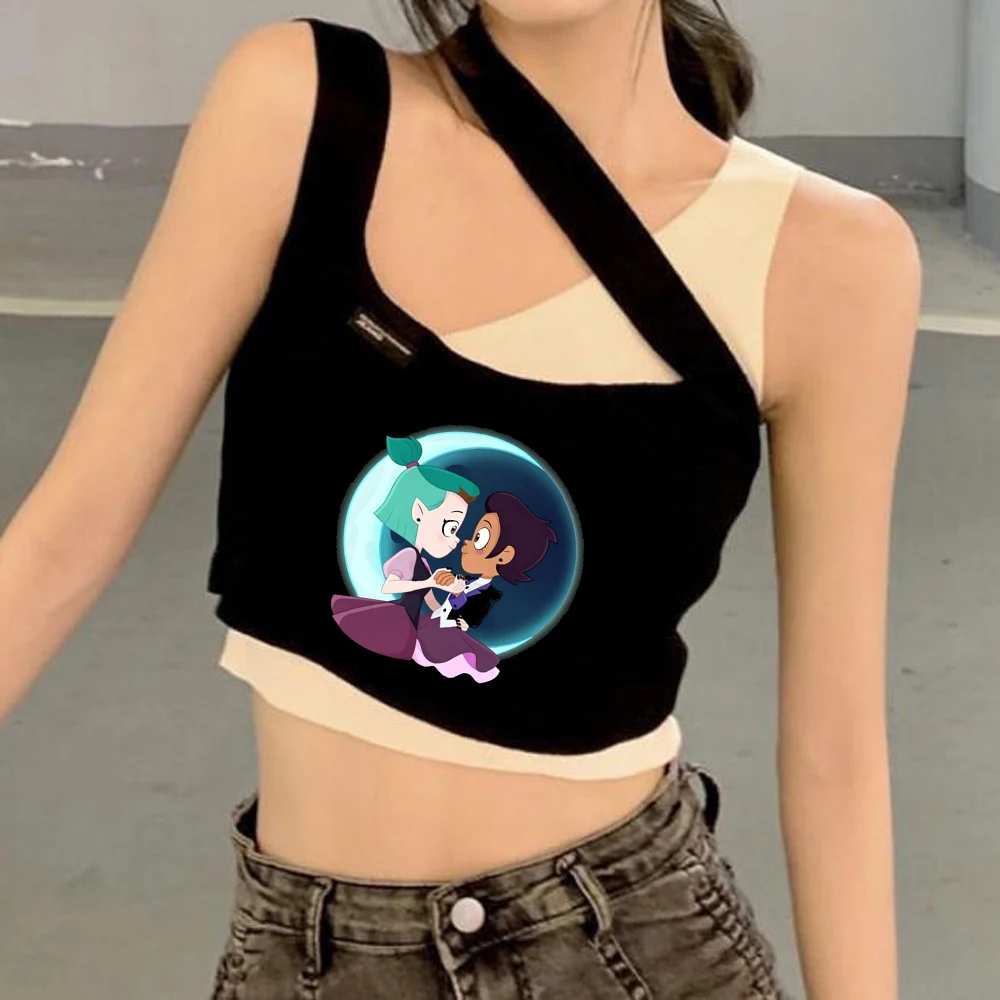 the Owl House crop top teen emo baddie japanese funny vintage shirt cute manga streetwear party japan