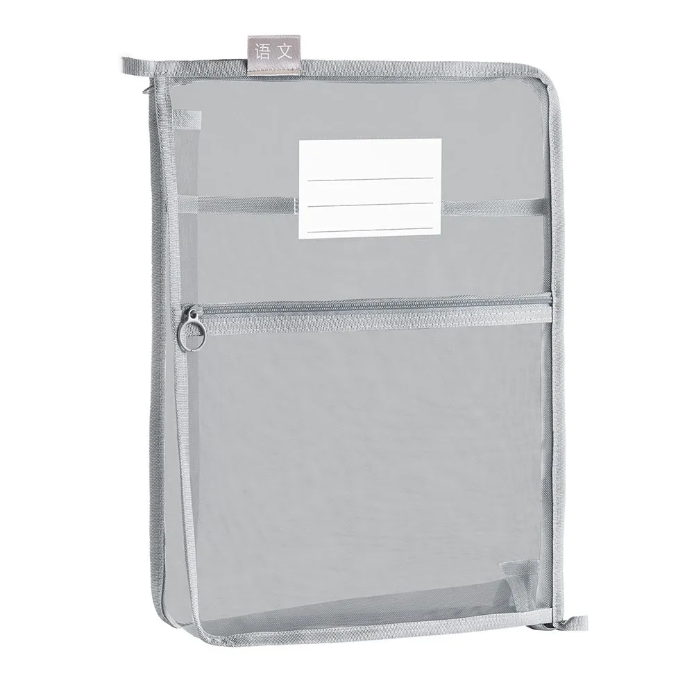 

Sorting Bag A4 Test Paper Storage Bag L Shaped Large Capacity Visible File Bag Multifunctional Zipper File Folder Bag Students
