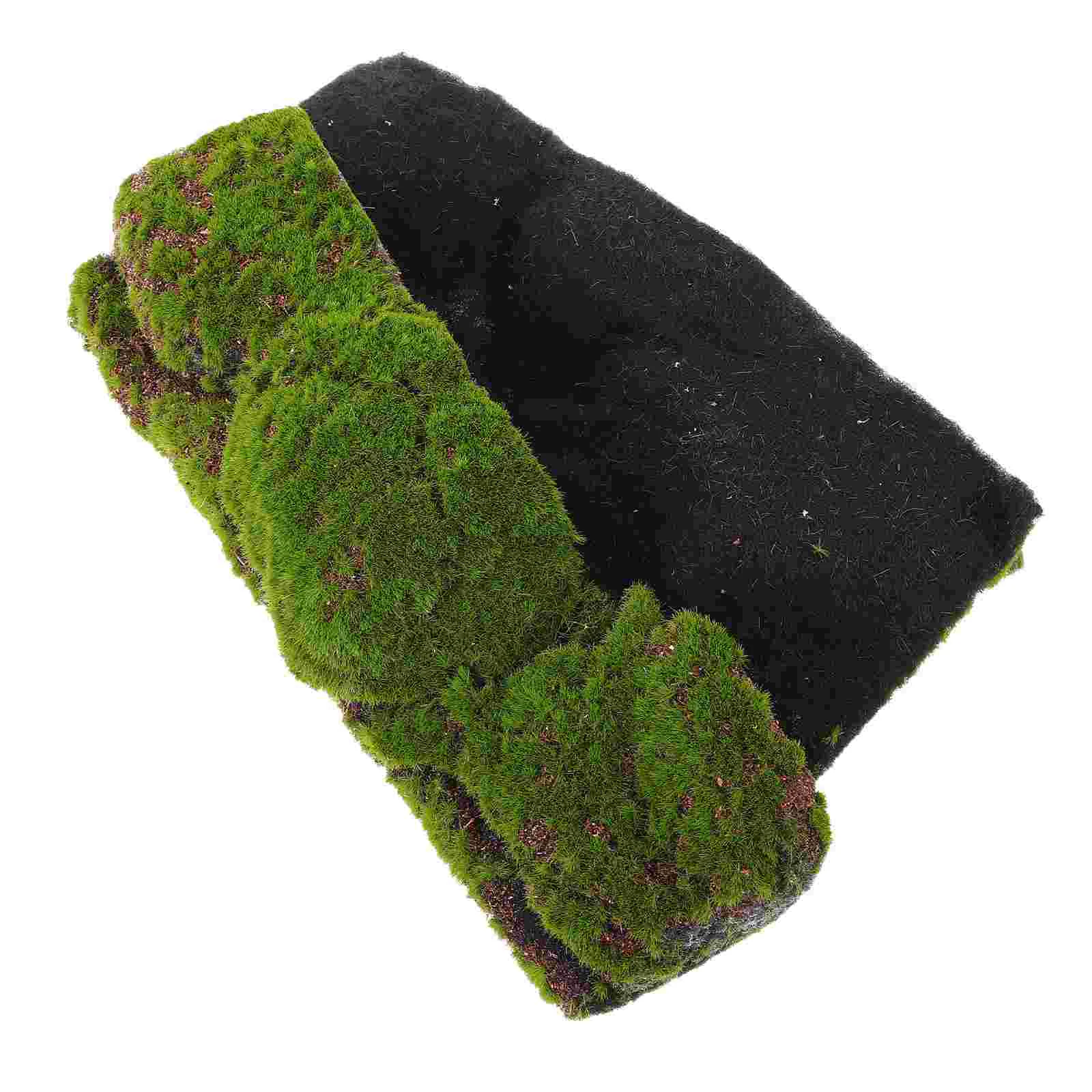 Rug Simulated Moss Lawn Imitation Mat Simulation Green Turf Landscaping Decor Rock Artificial Garden Fake