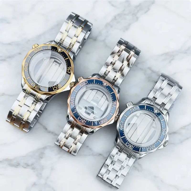 

Seamaster 41mm 316L stainless steel case strap with sapphire glass suitable for NH35 NH36 automatic movement