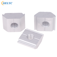 5pcs 21.2mm 22.3mm 23.7mm Solar Panel Mounting Aluminum Alloy Bracket End Mid Clamp T-Blocks Square Nuts M8 T-Sliding Nut