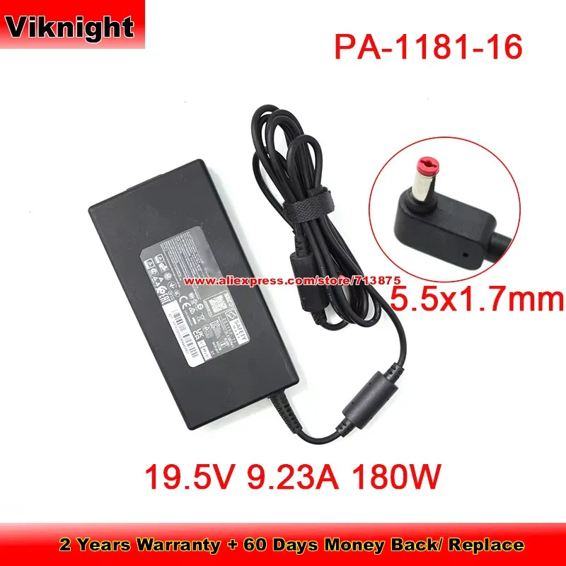 Genuine 180W PA-1181-16 for Liteon 19V 9.23A AC Adapter ADT KP1800300220 5.5x1.7mm for Acer Nitro AN517-54 AN517-57 N20C1