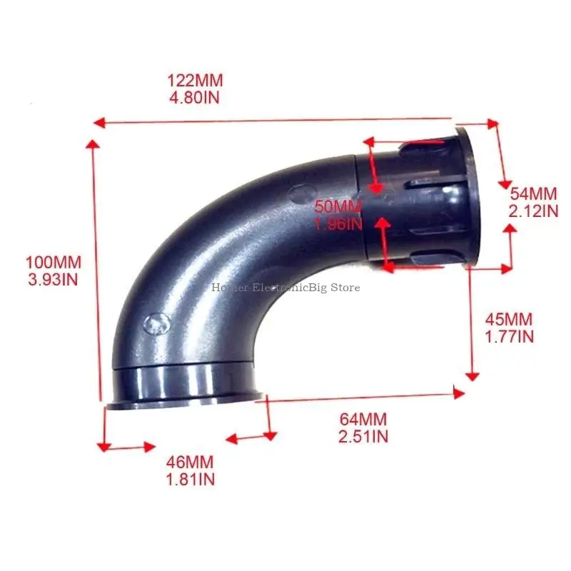 1PC Curved Speaker Port Tube Bass Vent Ventilation Connector 54x50mm Subwoofer Woofer Box