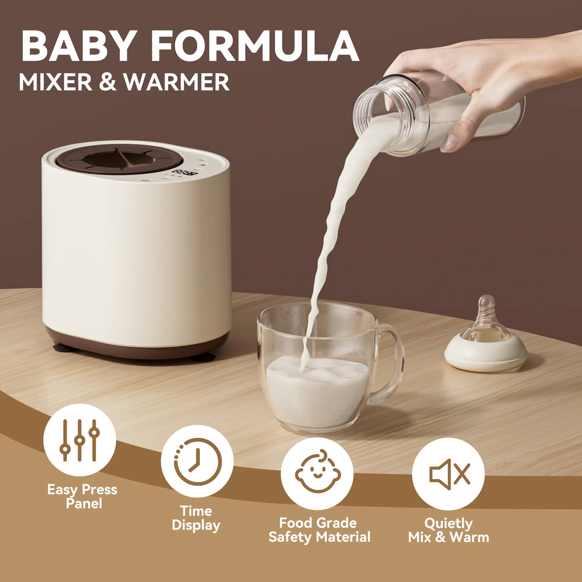 New born family hot selling baby milk bottle shaker with food grade material keep warm