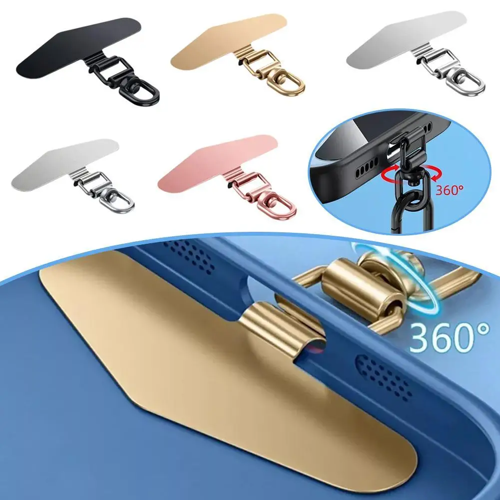 携帯電話ストラップクリップ鋼超薄型紛失防止ガスケット強力なステッカー金属ロープピース接続バック紛失防止