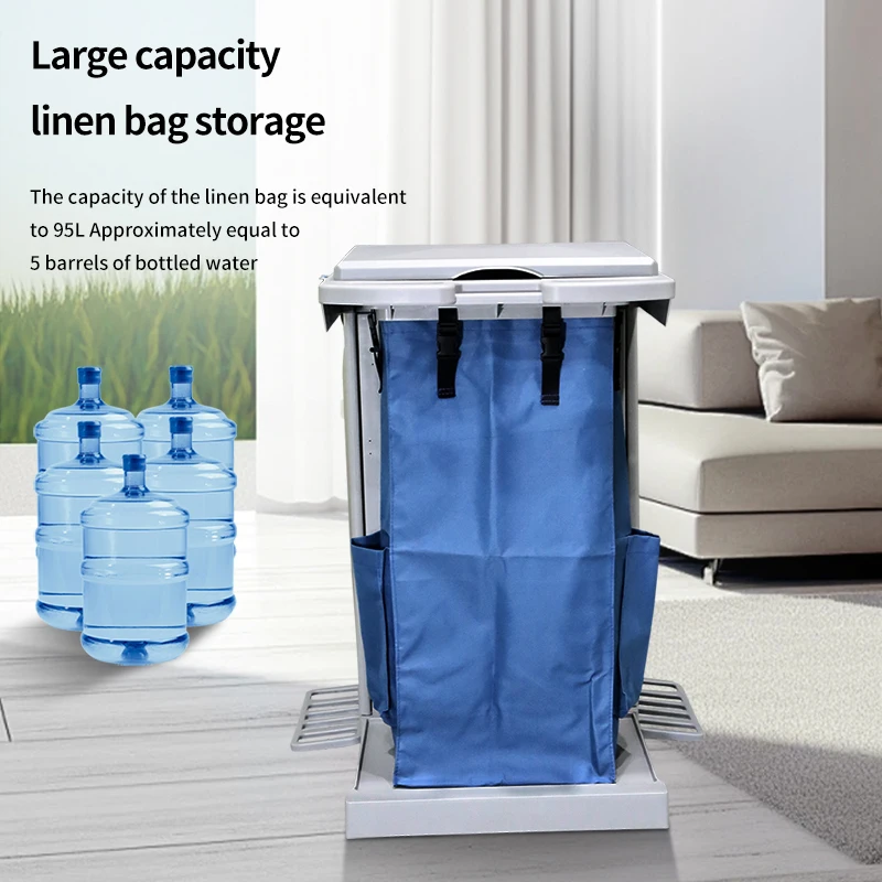 KJ03-3 Thickened Cleaning Cart Multifunctional Handcart Hotel Room Service Car Miscellaneous Cart Tool Cart