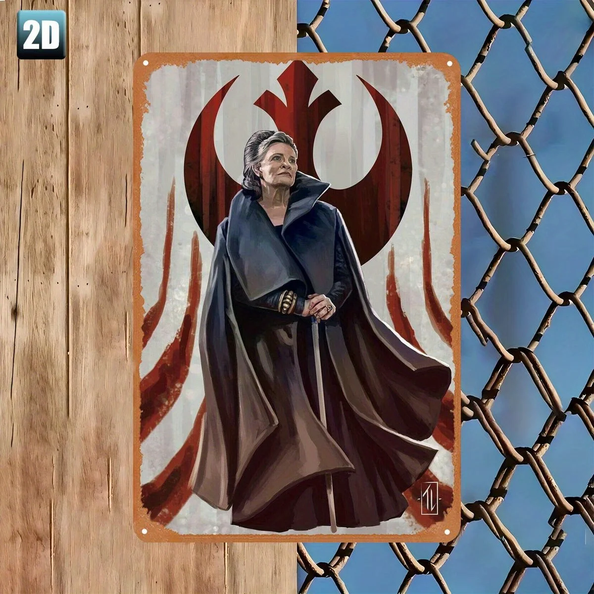 .Rebel Alliance Leader: A Symbol of Resistance and Hope.metal tin sign, that was fun tinplate sign Gift, size Decoratve painting