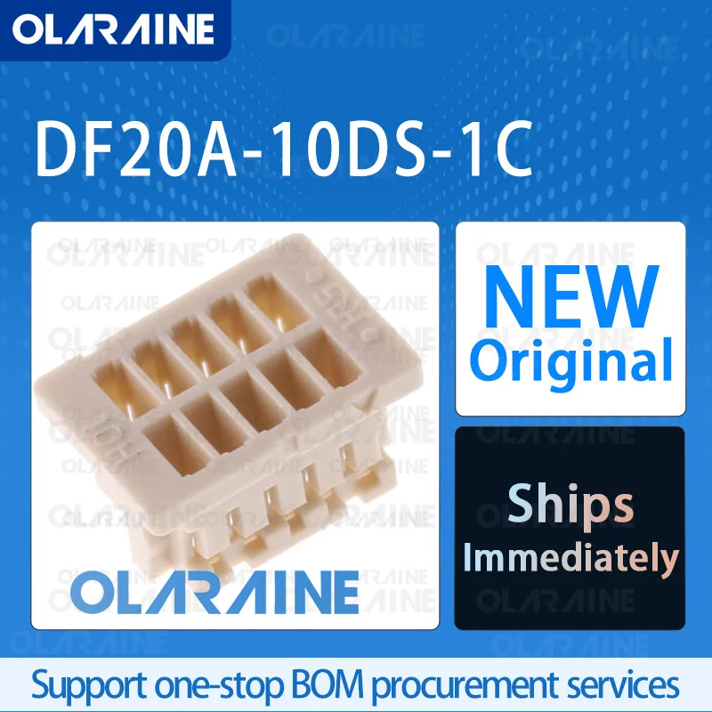 

50/200/500Pcs DF20A-10DS-1C 100% brand new originalConnector with shell10 Position connector1 A