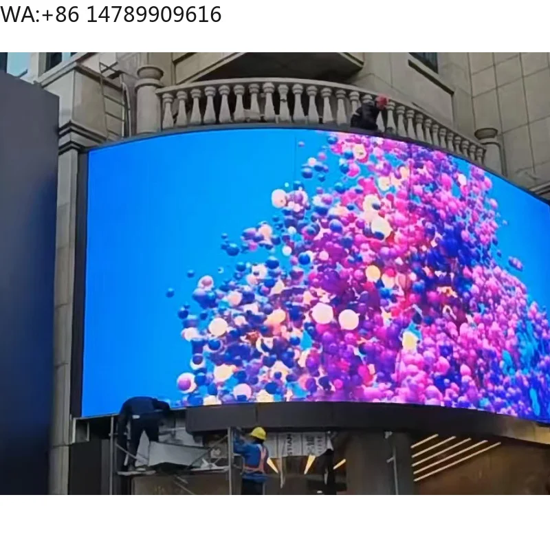 Waterproof Custom LED Displays Video Wall Panel Display Outdoor Screens For Curved Outdoor AdvertisingChip On BoardTransparent D